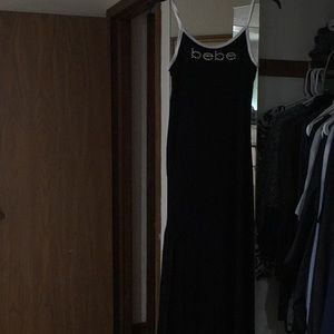 Black and white stretchy sundress